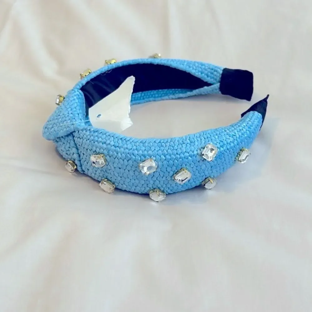 Nordstrom Rack Rhinestone Embellished Knotted Headband NWT